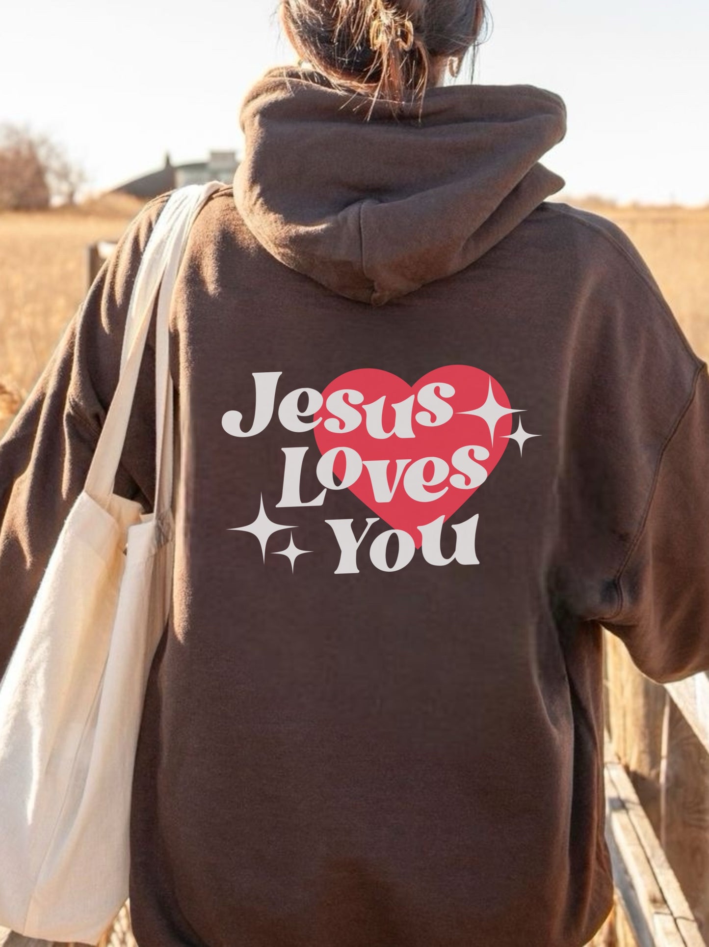 Jesus loves you Heavy  Hoodie