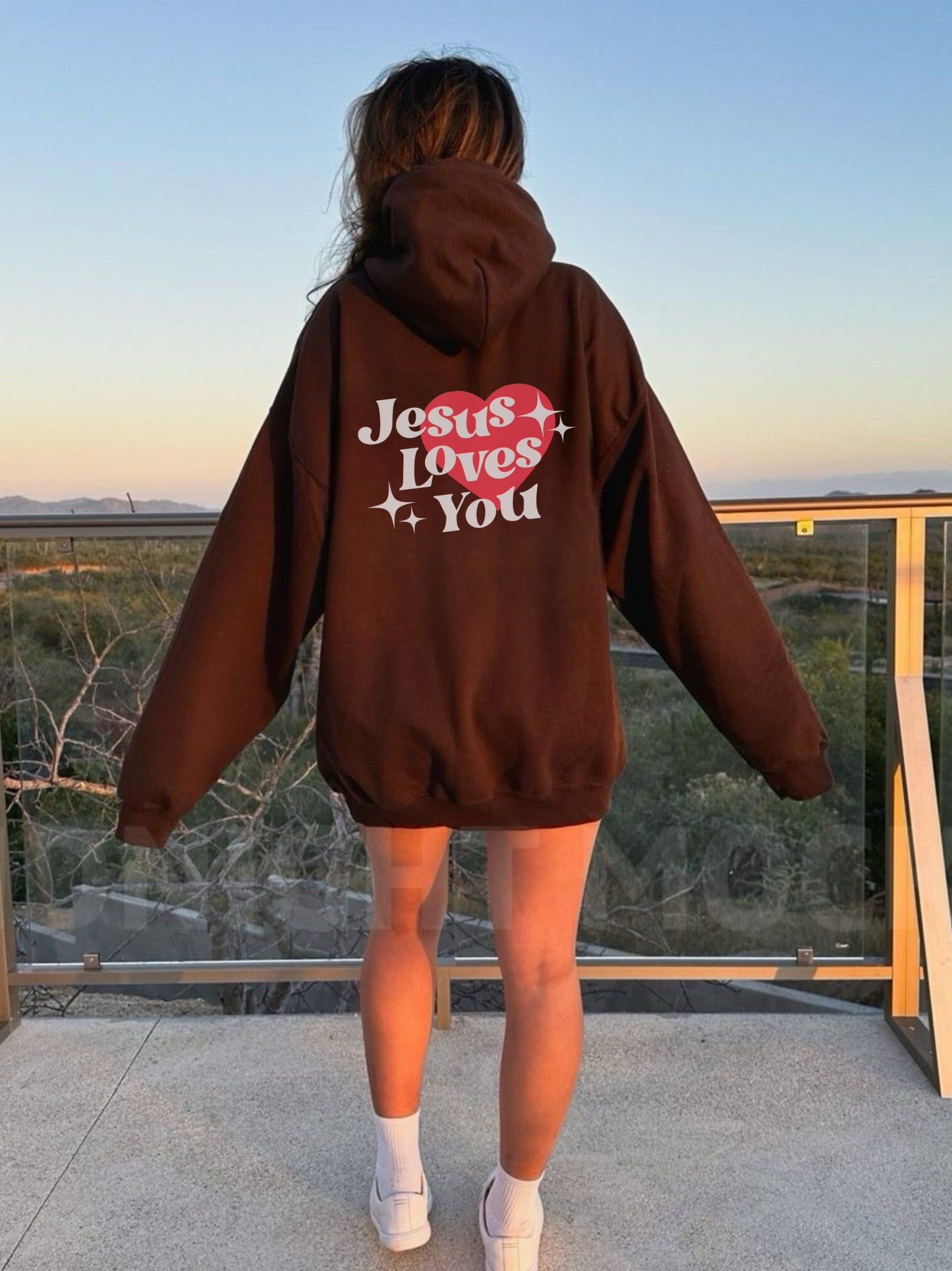 Jesus loves you Heavy  Hoodie